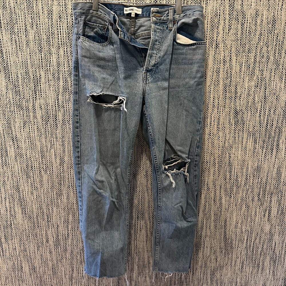 Distressed ReDone Lightwash Denim Jeans Size 29
